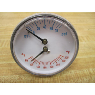 Ametek C-PT 1X810 Gauge 0-75 Psi 60-320 Degrees F