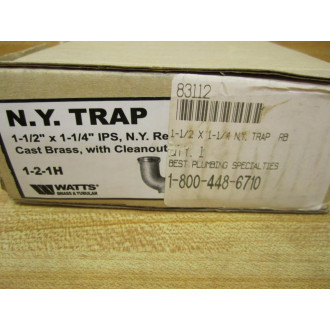 Watts Fluid Air 83112 N.Y. Trap 1 12" x 1 14" IPS