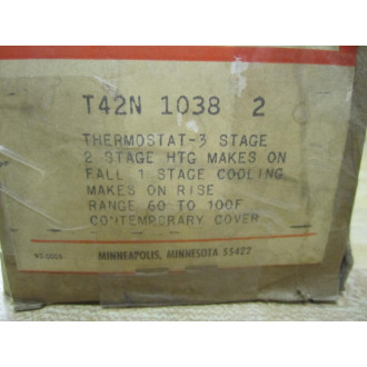 Honeywell T42N-1038-2 Thermostat T42N10382
