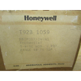 Honeywell T92B 1059 Proportioning Thermostat T92B1059