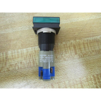 TH 400002 Illuminated Push Button With Green Cap - New No Box