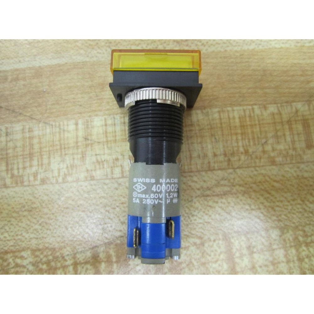 TH 400002 Illuminated Push Button With Amber Cap - New No Box