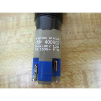 TH 400002 Illuminated Push Button With Amber Cap - New No Box