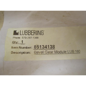 Lubbering 85134138 Bevel Gear Module Lub 160 - New No Box