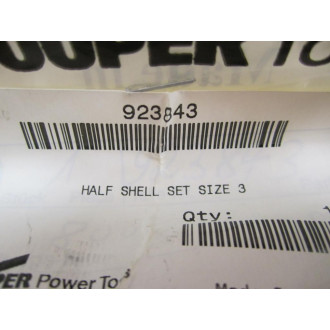Cooper 923843 Half Shell Set Size 3 910671