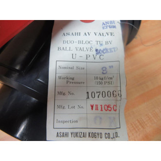 Asahi AV 1070060 U-PVC Ball Valve 3" - New No Box