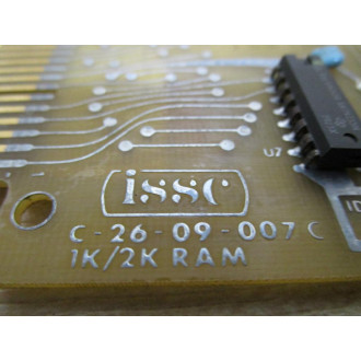 ISSC 90RW7B PC Board 1024 Ram C-26-09-007C - Used