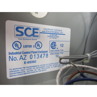 SCE AZ 013478 J-Box E-69392 Enclosure Type 12 - Used