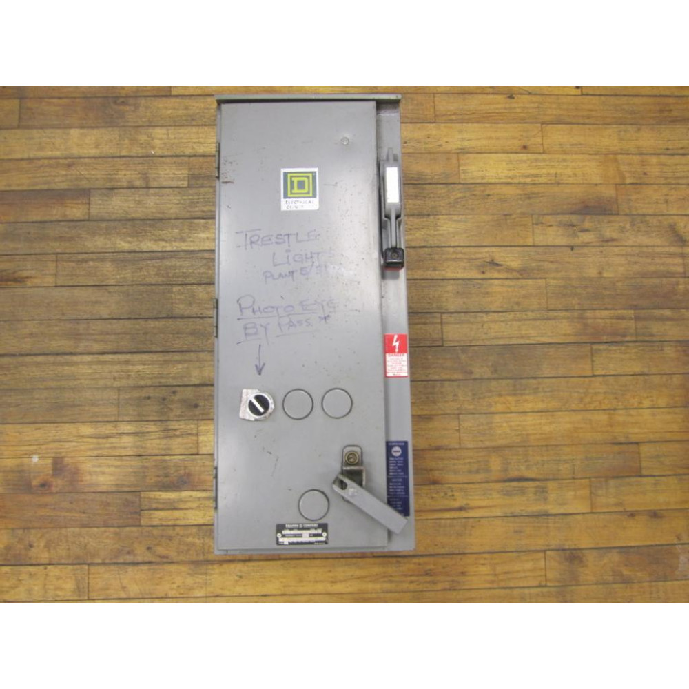 Square D 8903 SPA 62 F10TY29 8903SPA62F10TY29 Safety Disconnect - Used