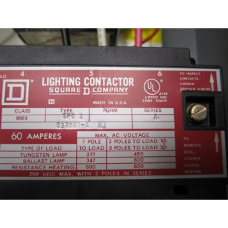 Square D 8903 SPA 62 F10TY29 8903SPA62F10TY29 Safety Disconnect - Used