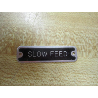 02-01-5226-1 Legend Plate Slow Feed Bag Of 15 - New No Box