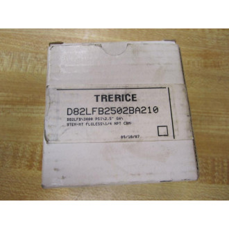 Trerice D82LFB2502BA210 Gauge Liquid Filled 0-3000 PSI 14" Thread