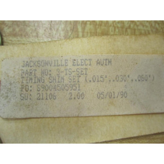 3-TS-SET 3TSSET Timing Shim Set .015 .030 .060 - New No Box
