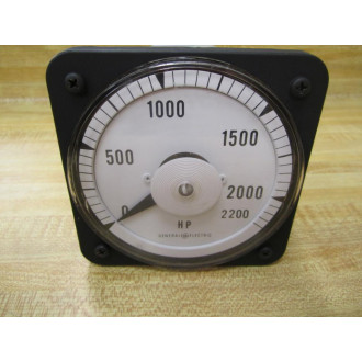 GE General Electric 218A4742A51AX1222L00 Meter Broken Dial 0-2200 HP - Parts Only