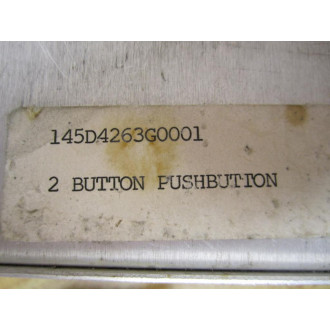 General Electric 145D4263G0001 2 Button Push Button Module - Used