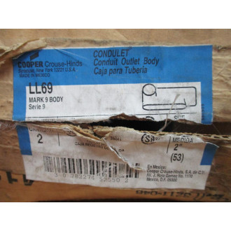 Crouse & Hinds LL69 2" Conduit Body (Pack of 2)