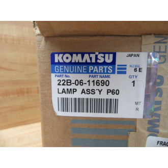 Komatsu 22B-06-11690 Lamp Assembly P60 22B0611690