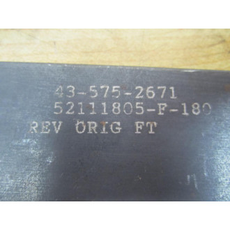 52111805-F-180 52111805F180 Mounting Plate - Used