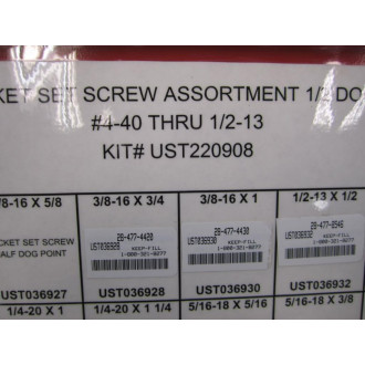 Unifast UST220908 Drawer Of Socket Set Screws - Used