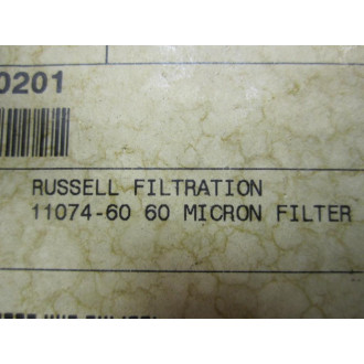 Russell Filtration 11074-60 Filter 60 Micron 1107460
