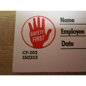 CP-203 Pack Of Approximately 500 Danger Tags - New No Box