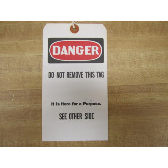 CP-203 Pack Of Approximately 500 Danger Tags - New No Box