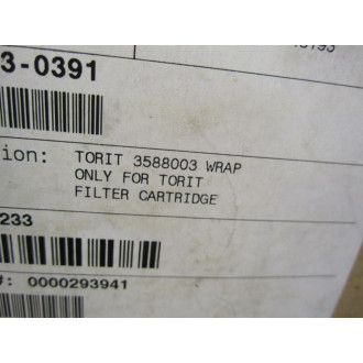 Torit 3588003 Filter Cartridge Wrap - New No Box