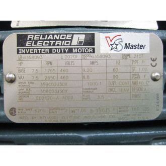 Reliance Electric 6358093 Inverter Duty Motor - New No Box