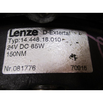 Lenze 14.448.18.010 Electromagnetic Clutch 1444818010 E With 3 Mount Pins - Used
