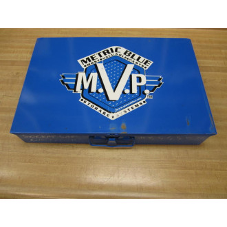 Metric Blue MET204540 32 Slot Steel Box With Screws - Used