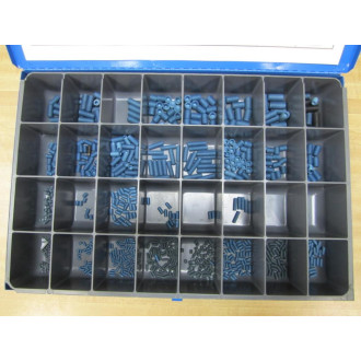Metric Blue MET204540 32 Slot Steel Box With Screws - Used