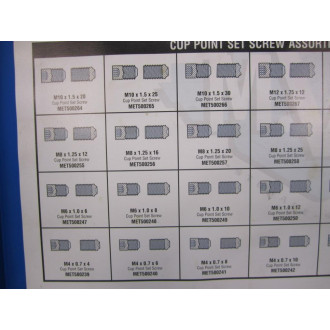 Metric Blue MET204540 32 Slot Steel Box With Screws - Used