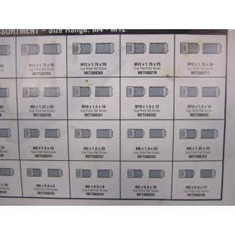 Metric Blue MET204540 32 Slot Steel Box With Screws - Used