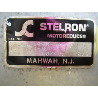 Stelron SFLGR3-1-R-1-56C-1.5-34-H Motor Reducer - Used