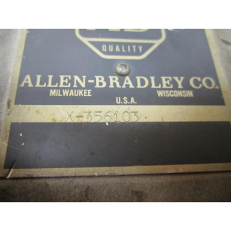 Allen Bradley X-356103 Contactor X356103 - Used