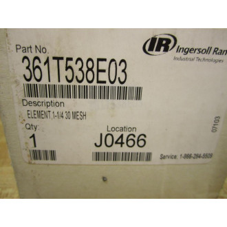 Ingersoll Rand 361T538E03 Filter Element