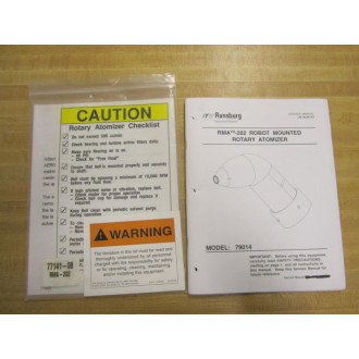 ITW Ransburg LN-9244-03 Service Manual LN924403 - Used