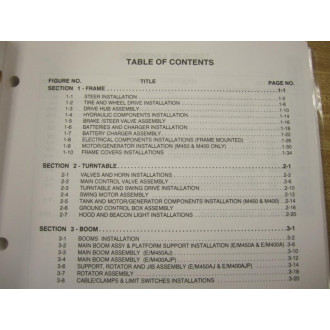 JLG 3121128 Illustrated Parts Manual - Used