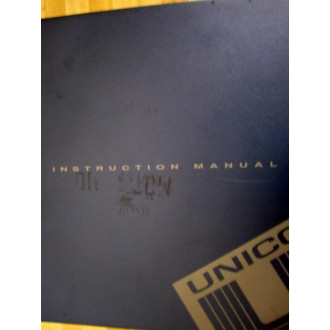 Unico 320-029 Manual 320029 - Used