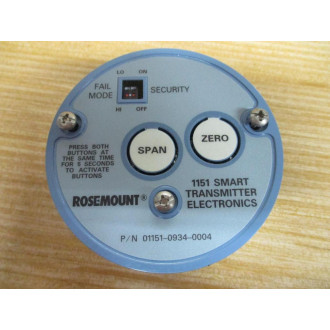 Rosemount 01151-0934-0004 Smart Transmitter 1151 - New No Box