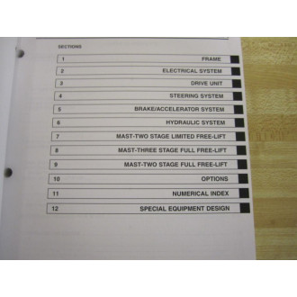 Hyster H160N03282Z Parts Manual Hy-H160N03282Z - Used