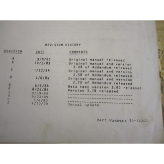 Dahlgren 59-34200 Operator's Manual - Used
