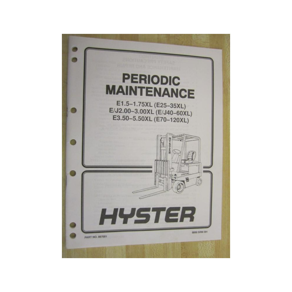 Hyster 897001 Periodic Maintenance Manual Hy-897001 - Used