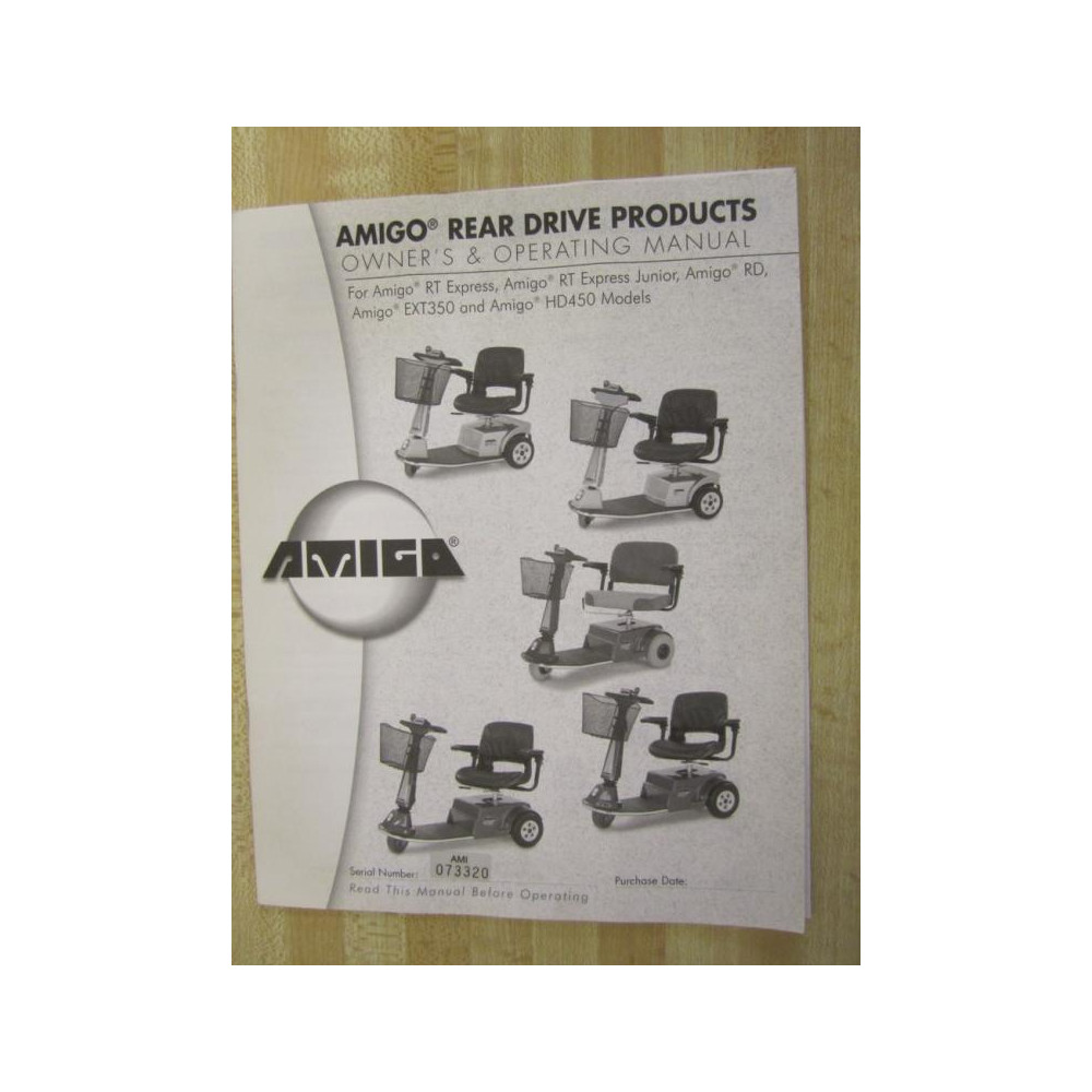 AMIGO AMI  073320 Owner's Operating Manual - Used