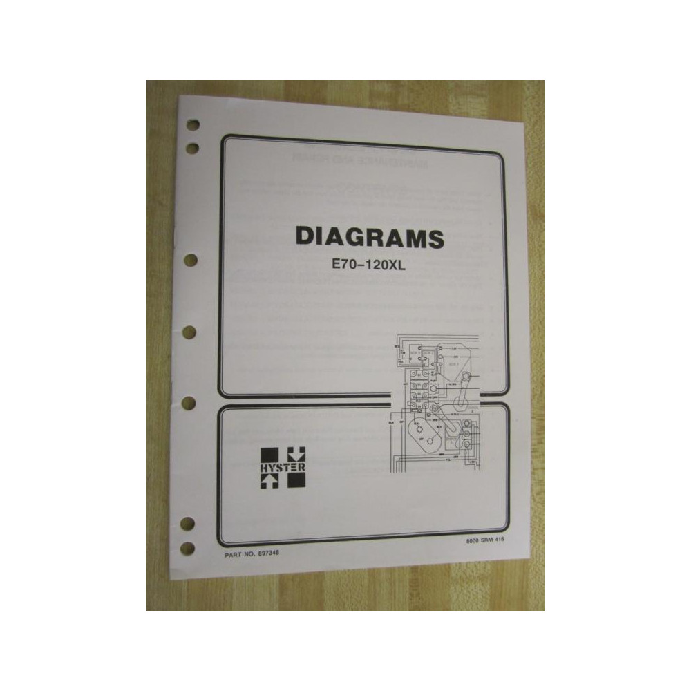 Hyster 897348 Diagrams Manual Hy-897348 - Used