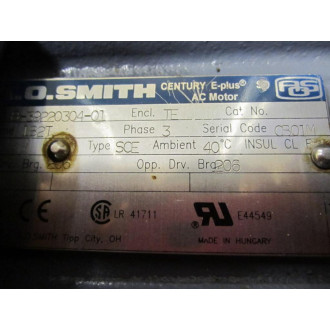 A.O. Smith 8-39220304-01 AC Motor w Blower Motor 385418-02