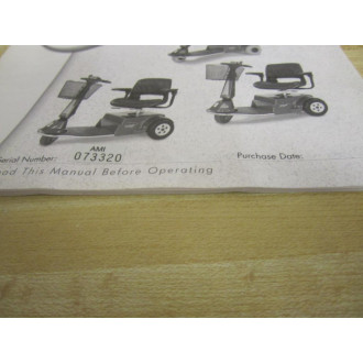 AMIGO AMI  073320 Owner's Operating Manual - Used