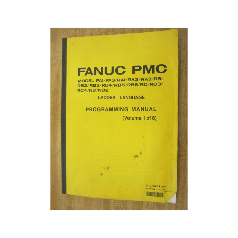Fanuc B-61863E09 Manual B61863E09 Volume 1 Of 6 - Used