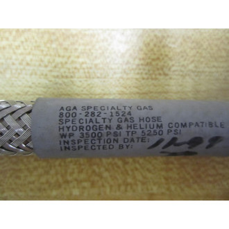 AGA Specialty Gas WP 3500 PSI TP 5250 PSI Hose WP3500PSITP5250PSI