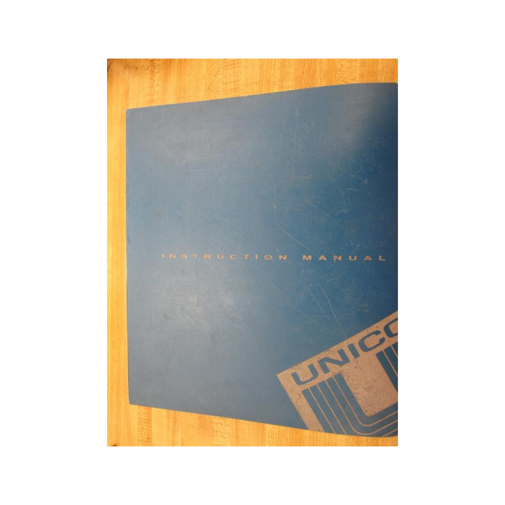 Unico SC-1523 Instrution Manual - Used